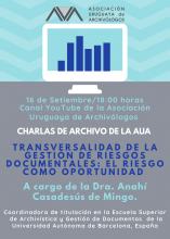 afiche Segundas Charlas de Archivo 2020 