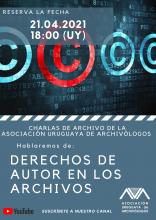 Charlas de Archivo - Derechos de Autor en los Archivos